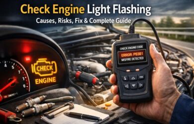 Check Engine Light Flashing Causes, Risks & Fix Guide